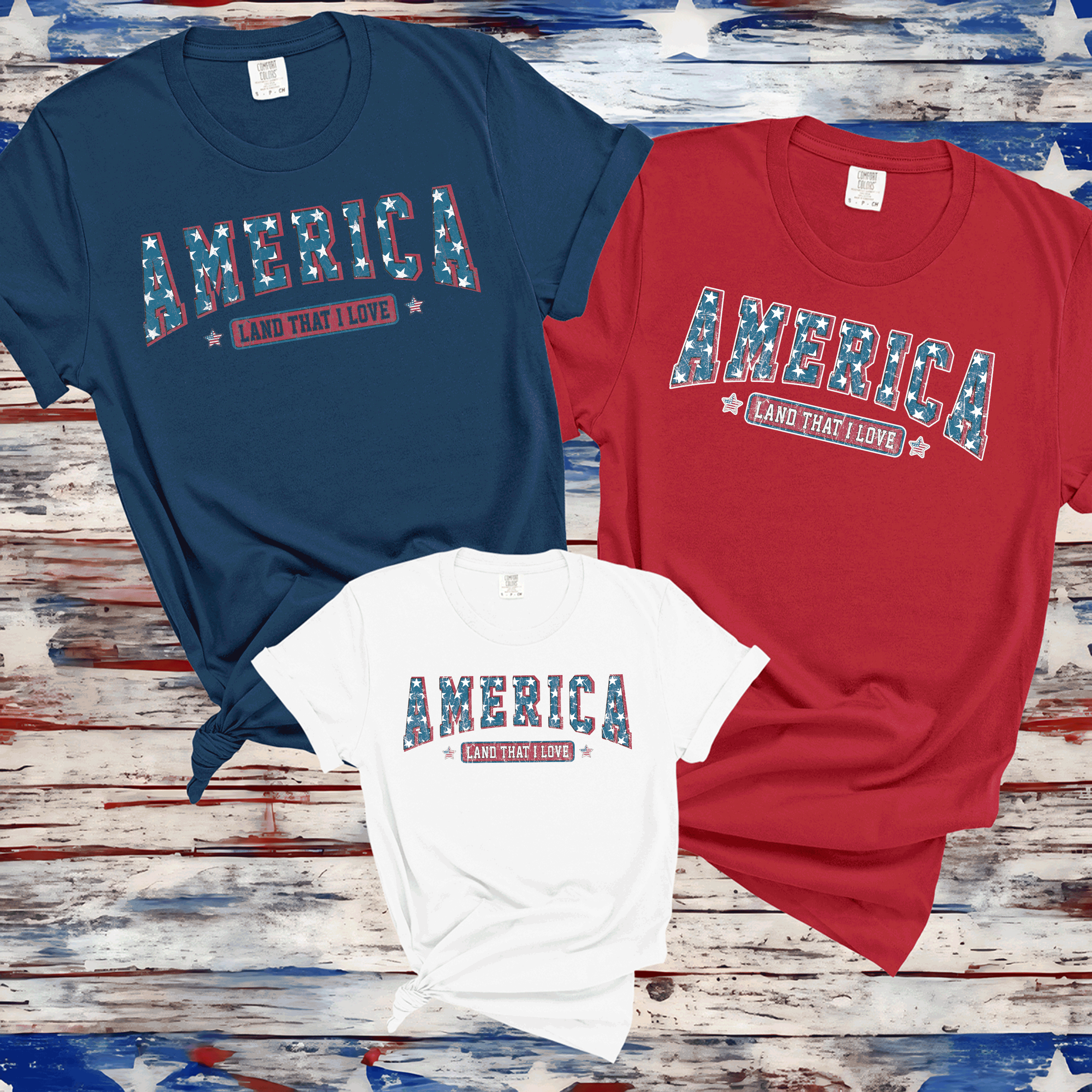 America Land Of The Free Shirt, 4th of July Shirt, Stars stripes  Shirt, Fourth of July Shirt, 4th of July Shirt, Independence Day Shirt