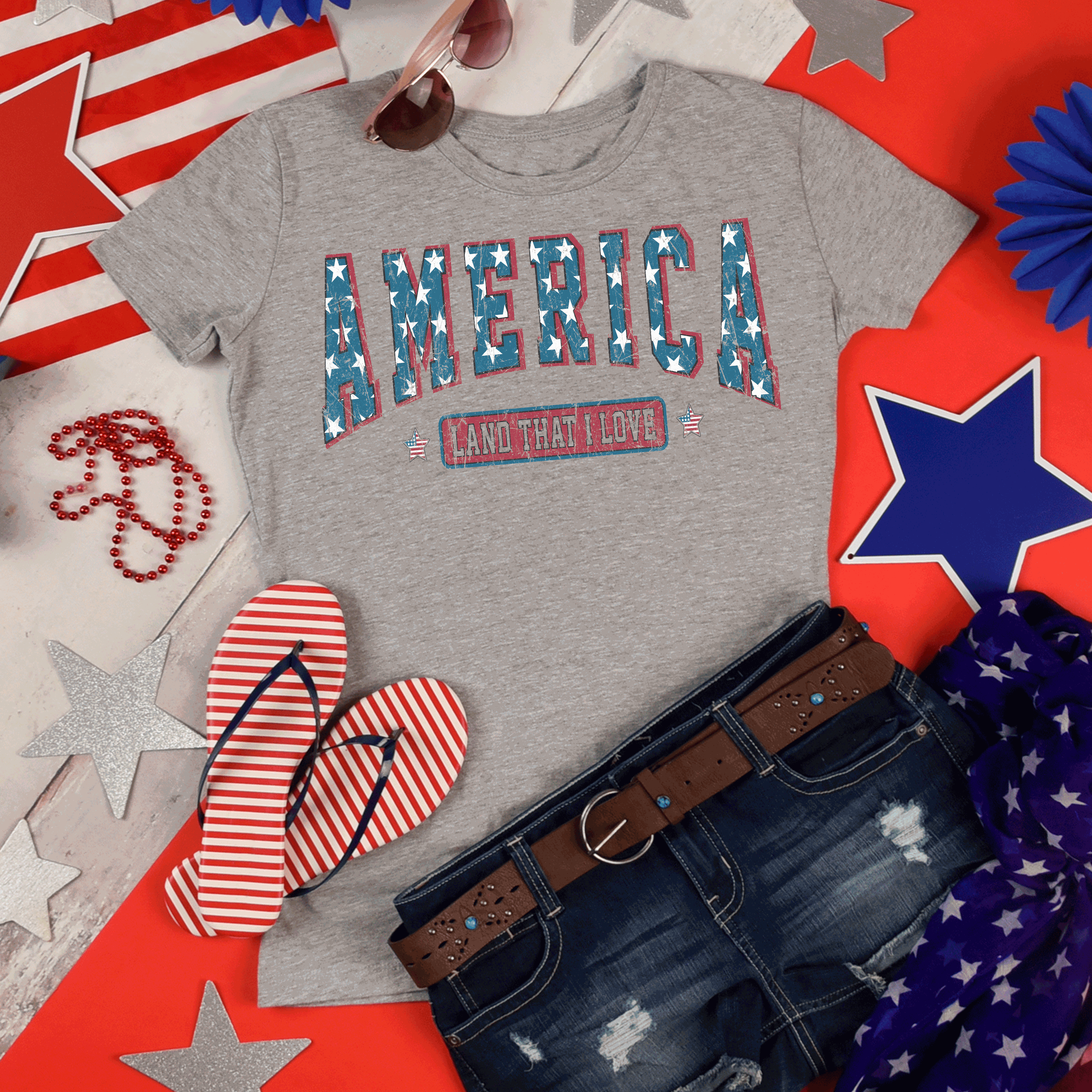 America Land Of The Free Shirt, 4th of July Shirt, Stars stripes  Shirt, Fourth of July Shirt, 4th of July Shirt, Independence Day Shirt