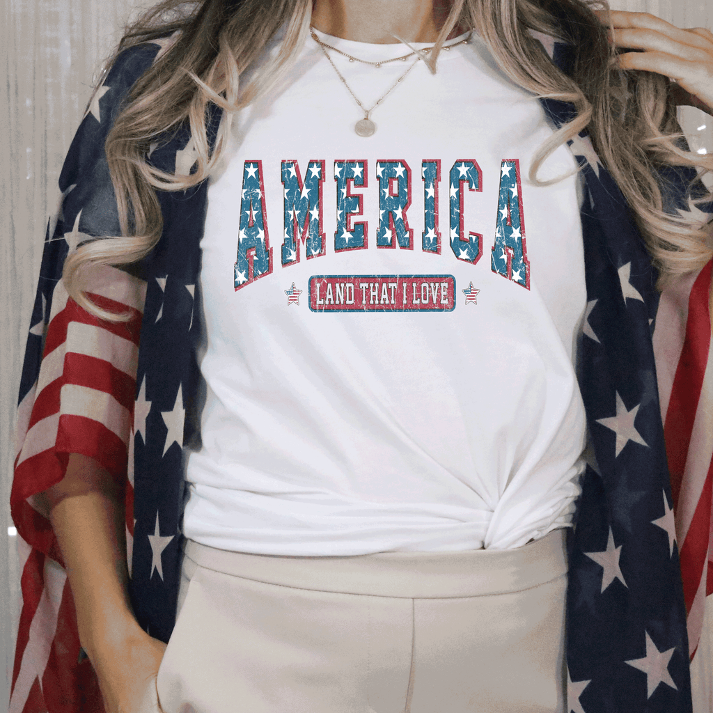 America Land Of The Free Shirt, 4th of July Shirt, Stars stripes  Shirt, Fourth of July Shirt, 4th of July Shirt, Independence Day Shirt