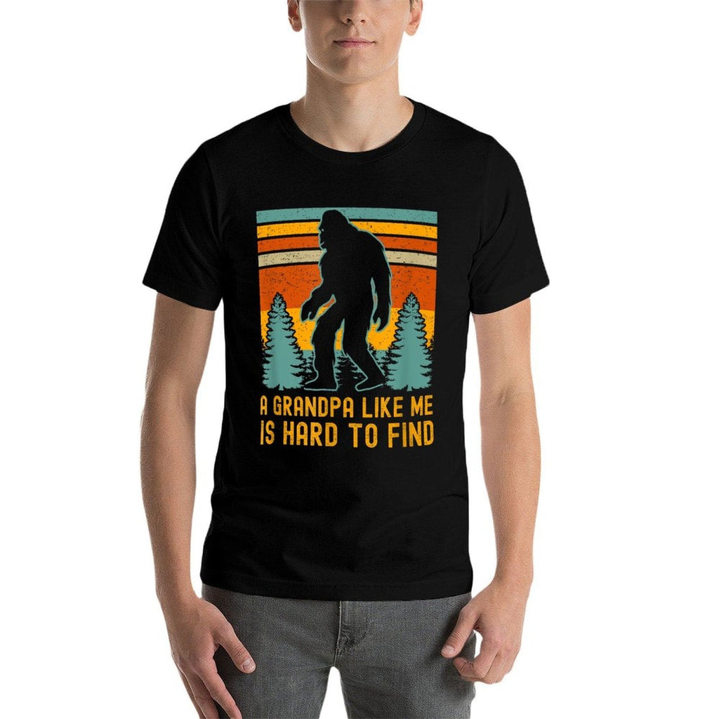 A Grandpa Like Me Is Hard To Find, Bigfoot Grandpa  Vintage-inspired T-Shirt